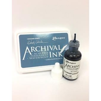 Archival Ink&trade; Pad Re-Inker Cornflower Blue
