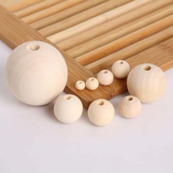 Natural Wooden Beads For Jewelry Making