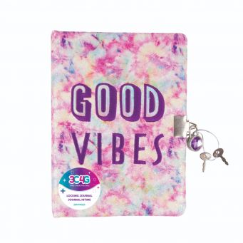 Spiral Locking Journal Pastel Tie Dye-Stationery