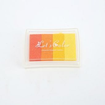 6 Colors Gradual Change Colorful Short Inkpad
