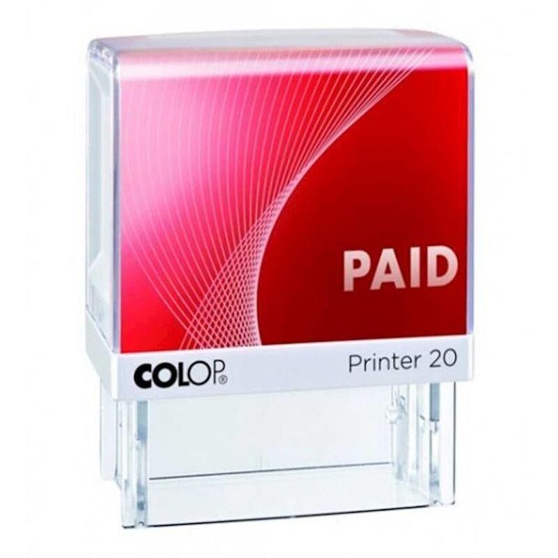 COLOP Printer 20 Stock Text Stamp - Paid
