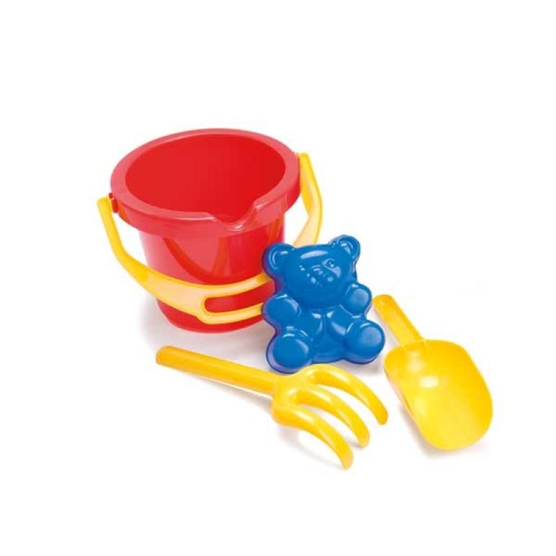 Beach Bucket & Spade Set (Red & Yellow)