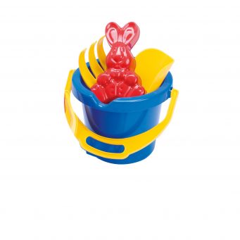 Beach Bucket & Spade Set (Blue & Yellow)