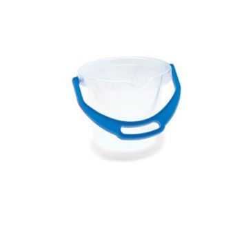 Frosted Transparent Bucket - Blue