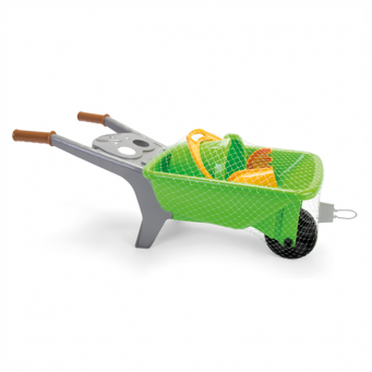 Green Garden Wheelbarrow Set