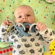 Bioplastic Tiny Teether Ring Chain - Blue