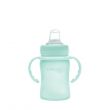 Everyday Baby Glass Sippy Cup Shatter Protected Mint Green