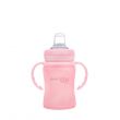 Everyday Baby Glass Sippy Cup Shatter Protected Rose Pink