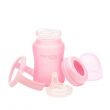 Everyday Baby Glass Sippy Cup Shatter Protected Rose Pink