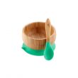 Avanchy Baby Bamboo Stay Put Suction BOWL + Spoon GN