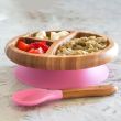 Avanchy Bamboo Suction Classic Plate + Spoon PK