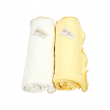  Bebitza Antibacterial Baby Wraps (2 Pack) - Yellow/Cream