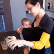 Love Radius Little Baby Wrap Without A Knot - Charcoal Grey,Black