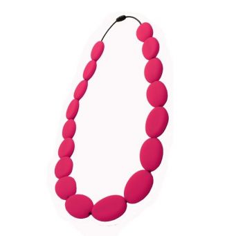 Nibbly Bits Flat Bead Necklace Scarlet Red