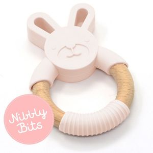Nibbly Bits Bunny Teether Blush