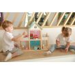 Wooden Dollhouse + Bear Family & Furniture
