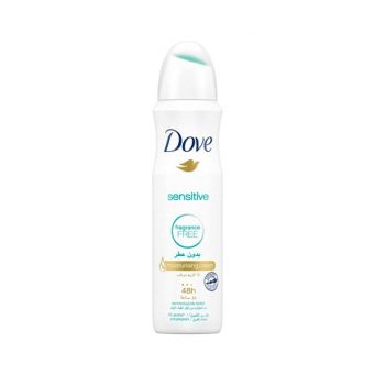 Dove - Women Sensitive No Fragrance Antiperspirant, 150ml