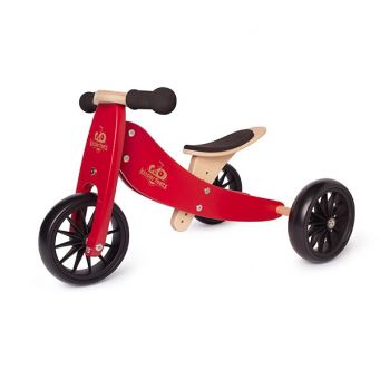 2-In-1 Tiny Tot Tricycle & Balance Bike - Cherry Red