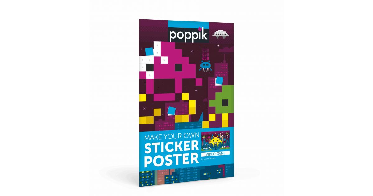 Huge Sticker Poster - Pixel Art (1,600 Stickers) | sandhai.ae