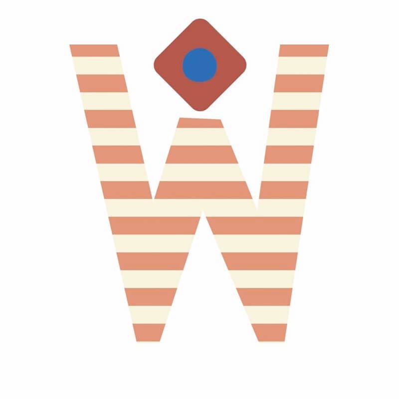 Alphabet Wall Sticker - W