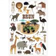 Mini Sticker Poster - Learning Colours - (Brown)