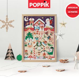 Mini Sticker Poster - Christmas (+30 stickers)