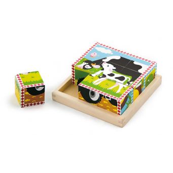6-Side Puzzles - Farm Animals