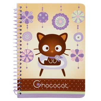 Hello Kitty Chococat Mini Spiral Notebook, Brown, 35 Sheets