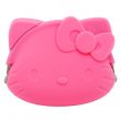 Hello Kitty Kisslock Coin Purse, Soft Rubber, Pink