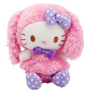 Hello Kitty Rabbit Plush, Stuffed Soft Toy, Pink