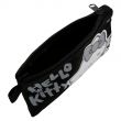 Hello Kitty Zip Closure Printed Coin Purse, Travel Purse, Black
