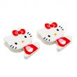 Hello Kitty D-Cut Clip, Sitting KT, White (2 Piece)