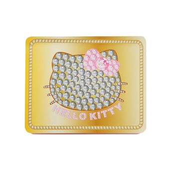 Hello Kitty Memo Pad Square Cut, Golden Cover, 40 Sheets