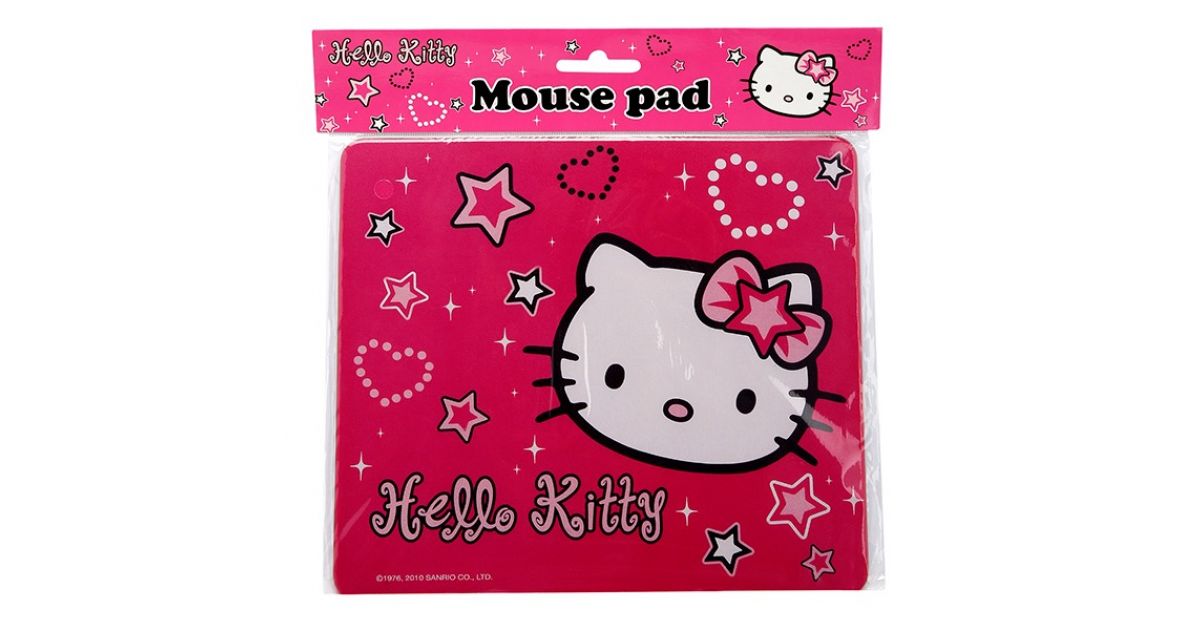 Hello Kitty Mouse Pad Star KT Large Pink sandhai.ae