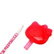 Hello Kitty Ballpoint Pen, Big Face Cap, Red