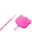 Hello Kitty Ballpoint Pen, Big Face Cap, Pink