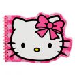Hello Kitty Spiral D-Cut Notebook, 80 Sheets, Pink