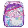 Hello Kitty Printed Backpack, School Bag, Purple