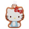 Hello Kitty Cookie Keychain, Rubberised Character, Brown