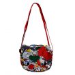 Hello Kitty Zip Clouser Printed Shoulder Bag, Travel Bag, Accessories Bag, Multilogo, Red