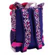 Hello Kitty Leopard Printed Backpack, School Bag, Glowing, Medium, Purple