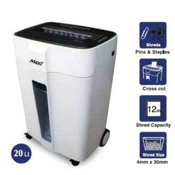 Maxi Cross Cut Shredder 120C 12 Sheets | sandhai.ae