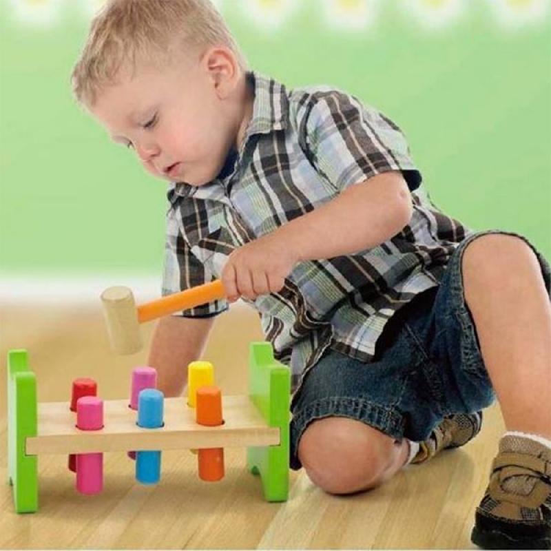 Wooden Pound-a-Peg wooden toys for kids -2
