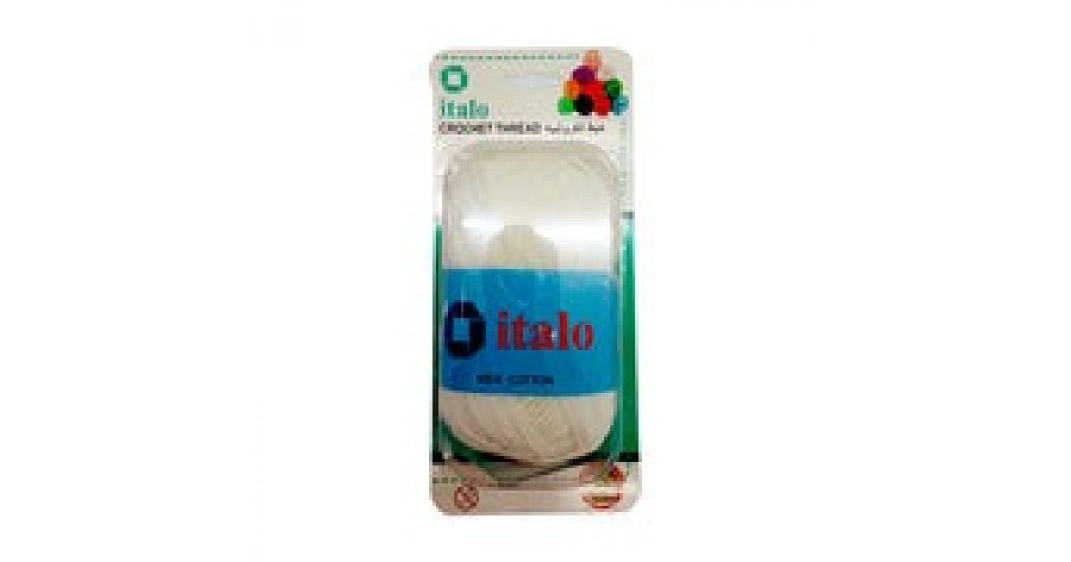 Italo Knitting Yarn Crochet 50g White Milk Cotton | craft wool online ...
