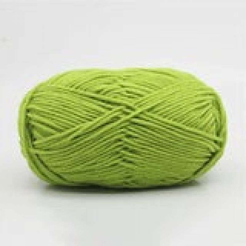 Knitting Yarn Crochet 50g Green Milk Cotton