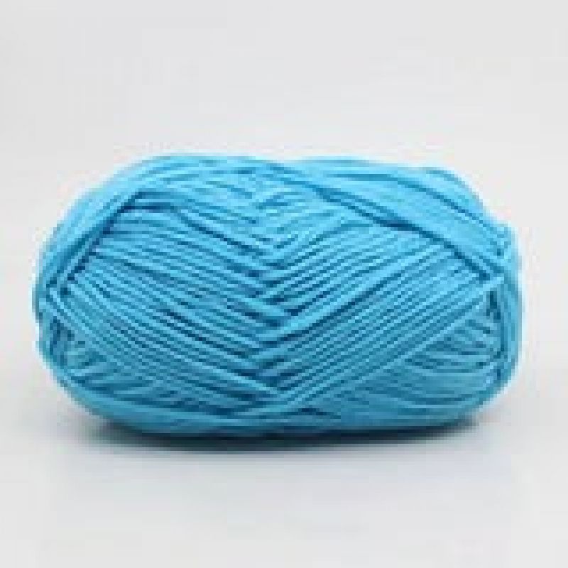 Knitting Yarn Crochet 50g Sky Blue Milk Cotton