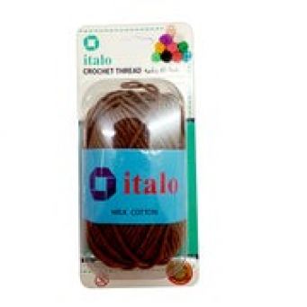 Knitting Yarn Crochet 50g Dark Brown Milk Cotton