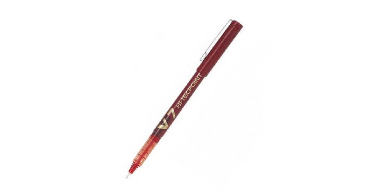 Pilot V7Hi-Tech Bx-V7 12pcs - Red| pilot v7 |online pilot v7 pen price ...