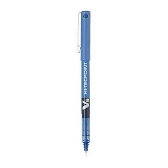 Pilot Hi-Tecpoint V5 Liquid Ink Rollerball Pen Fine Tip - Blue