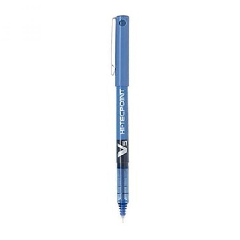 Pilot Hi-Tecpoint V5 Liquid Ink Rollerball Pen Fine Tip - Blue